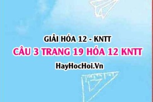 Giải câu 3 luyện tập trang 19 Hóa 12 Kết nối tri thức SGK